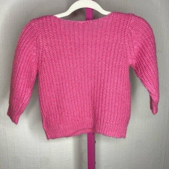 NWT Bonton Girls Rose Chacha Fine KnitSweater - Picture 4 of 6